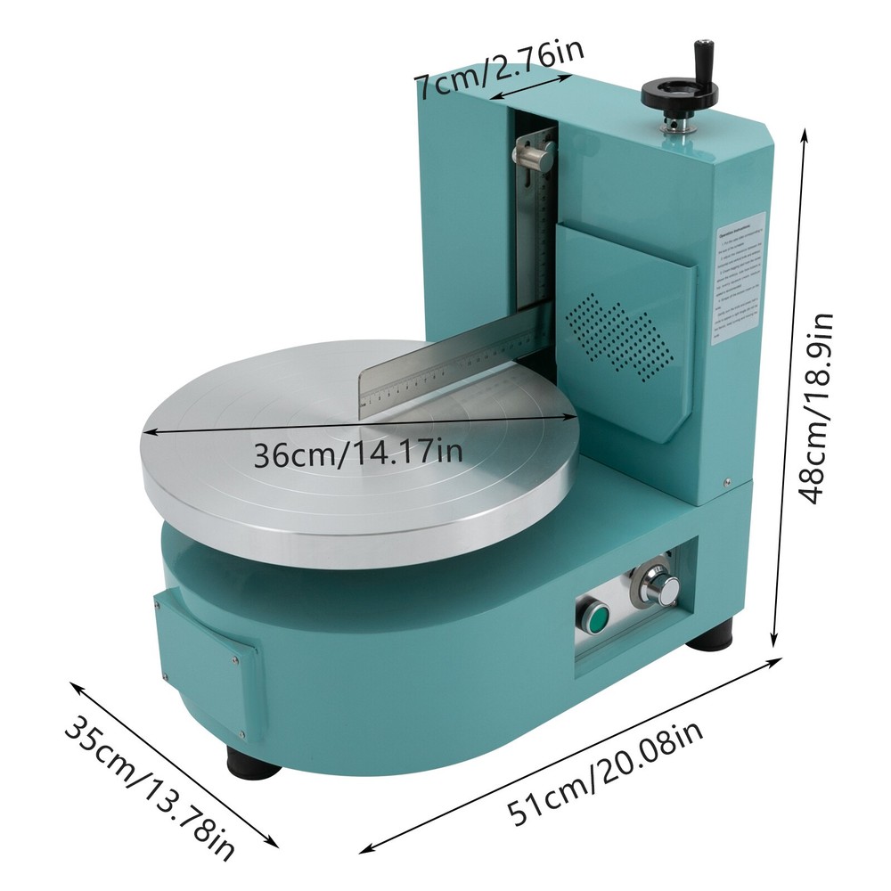 Cake Cream Spreading Coating Smearing Machine Automatic Cake Wiping Machine Blue