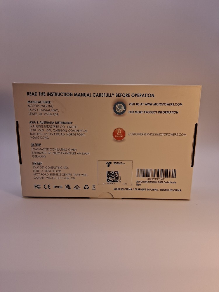 MOTOPOWER MP69033 Car OBD Scanner Code Reader Engine Fault Scanner