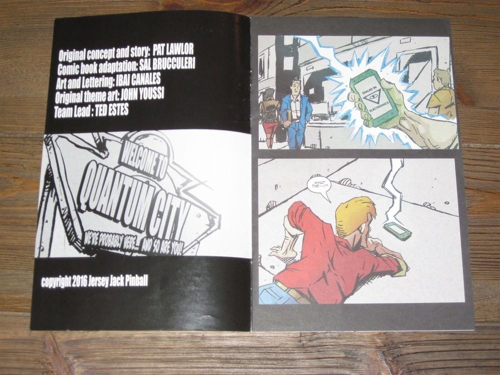 Dialed In Jersey Jack Pinball Comic Book Flyer/ Ad / Brochure