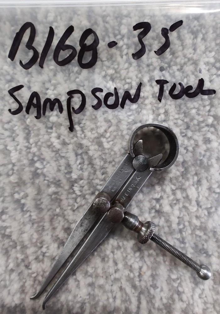 🗽 VINTAGE MINI SAMPSON TOOL 3" ID CALIPER