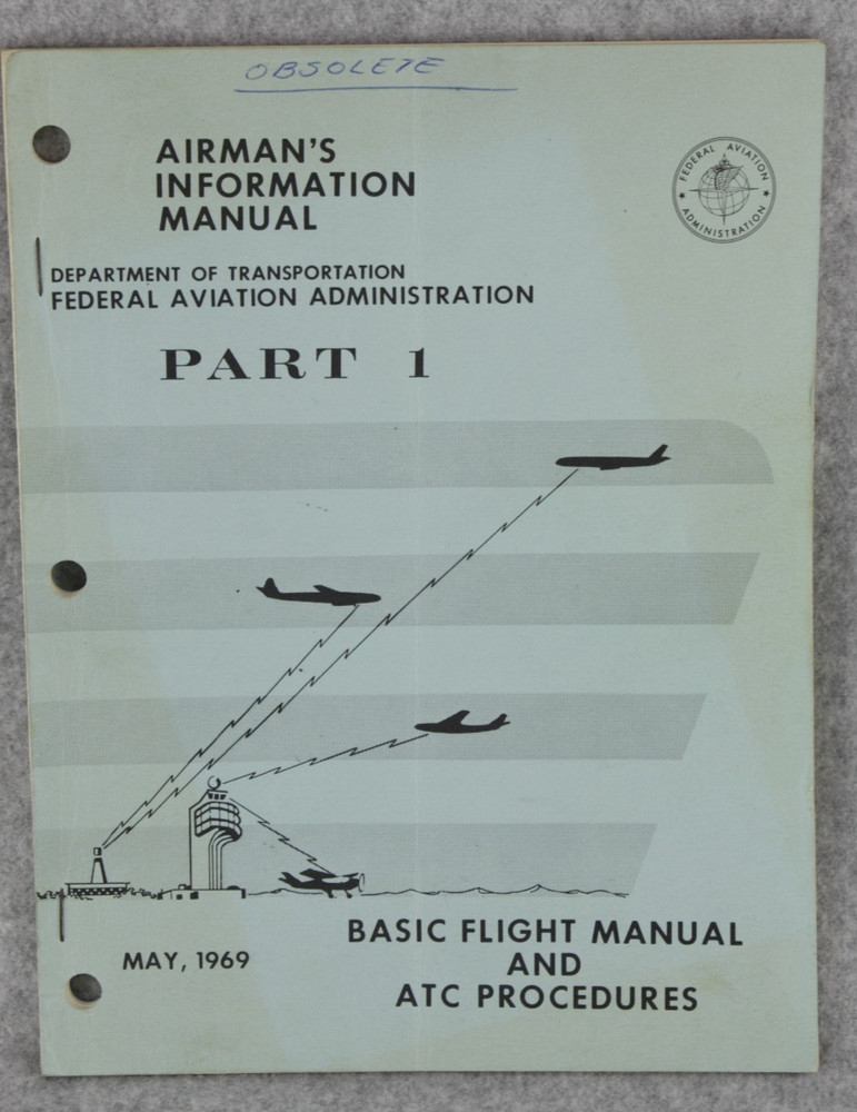 FAA Airman's Information Manual Part 1 Basic Flight & ATC Procedure May 1969