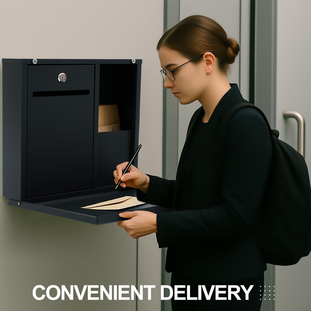 After Hours Drop Collection Boxes 16" x 13" x 4" Standard Night Box with Lock...