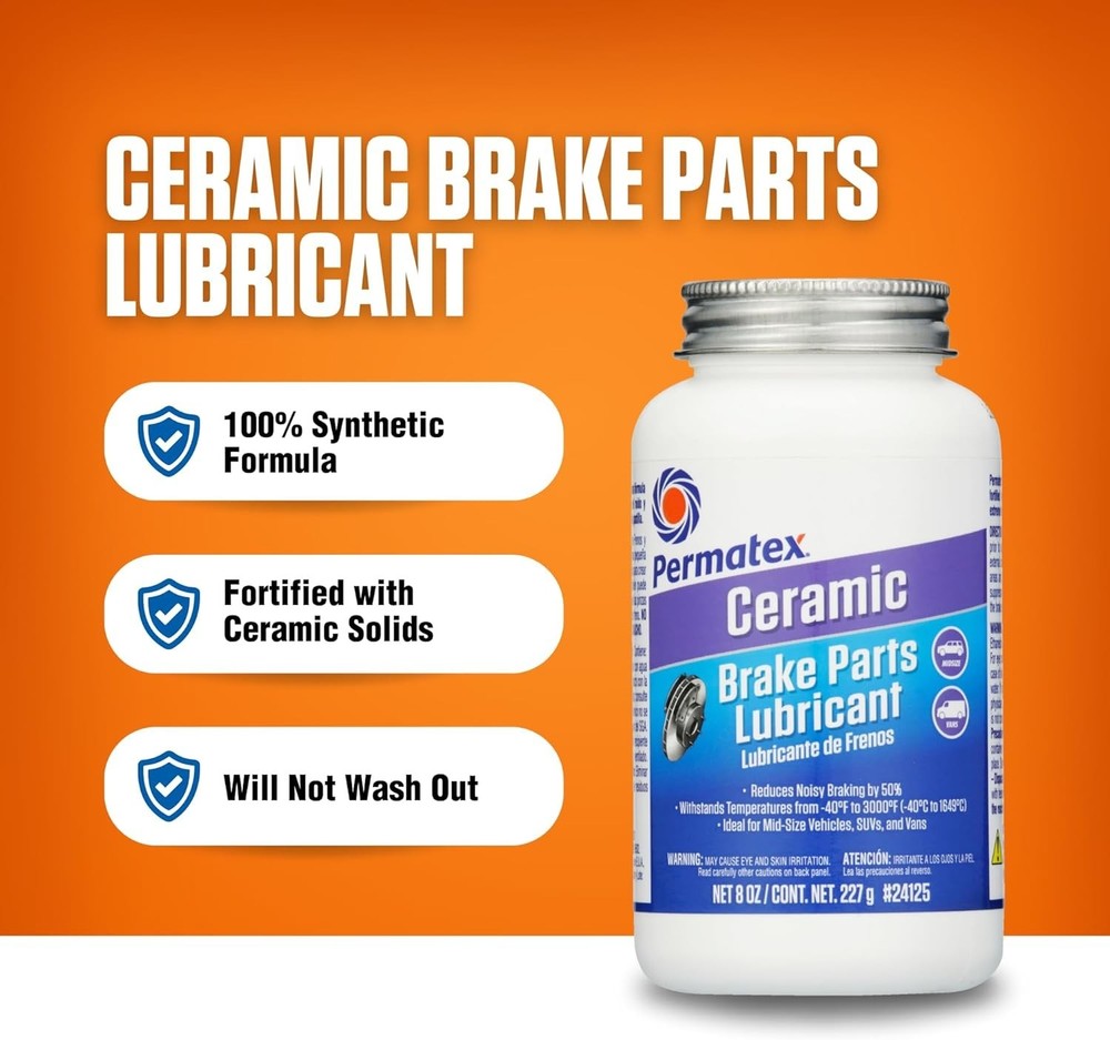 8 oz. Ceramic Extreme Brake Lubricant - Maximum Noise Silence & Longevity