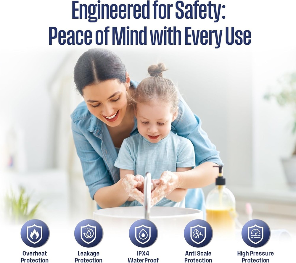 Used 2.5 Gallon Electric Hot Water Heater Mini Tank Compact 1400W 🎁XMAS GIFT