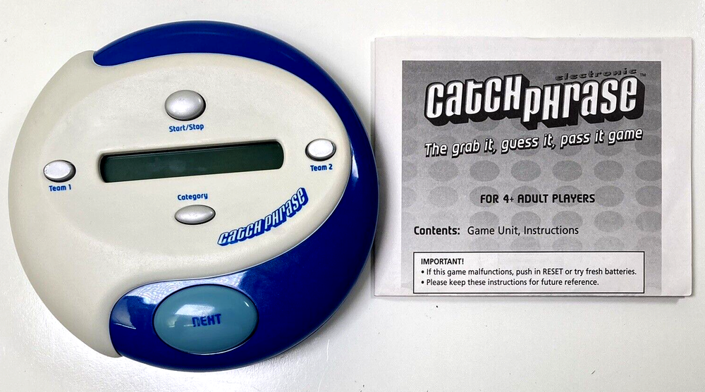Catch Phrase Handheld Electronic Game, Hasbro, Tested, Works Great, Free Ship