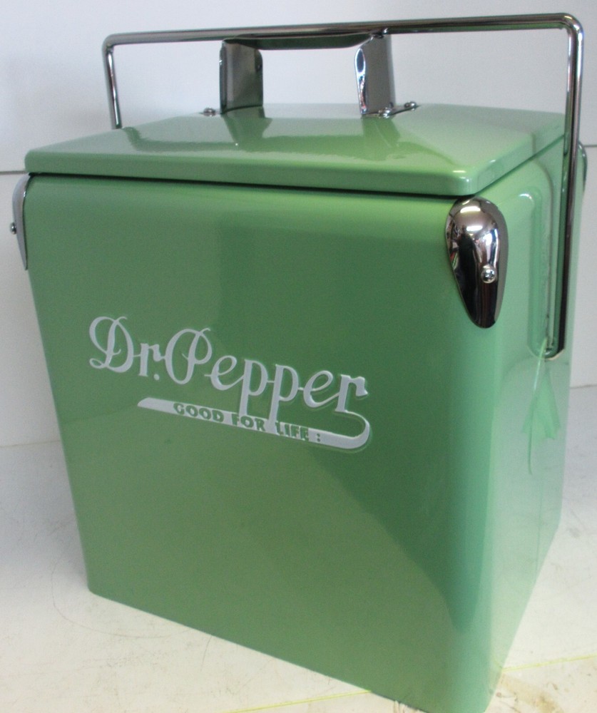 DR PEPPER Six Pack Soda Cooler Embossed Lettering