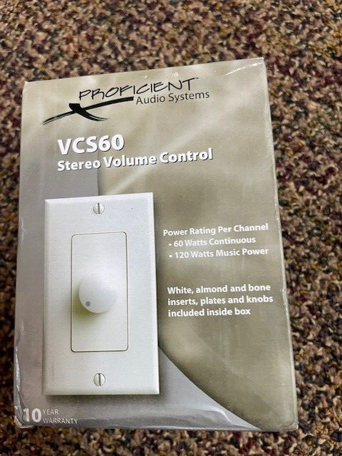 Proficient VCS60 Stereo Volume Control - NEW White/Bone/Almond