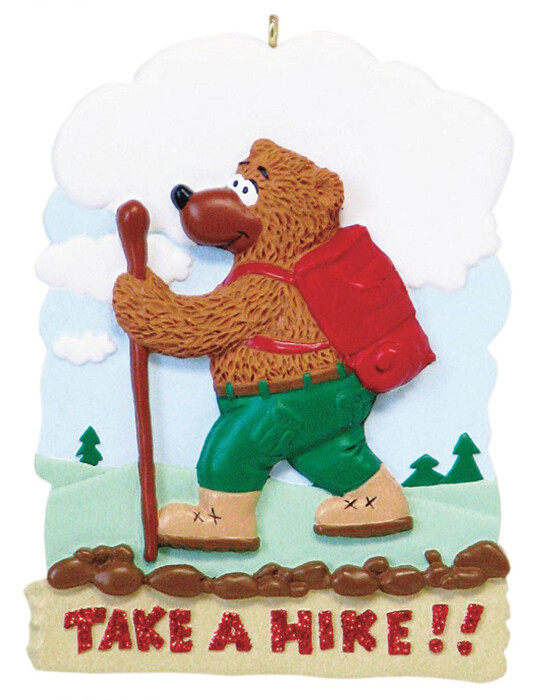 Take a Hike Personalized Christmas Tree Ornament