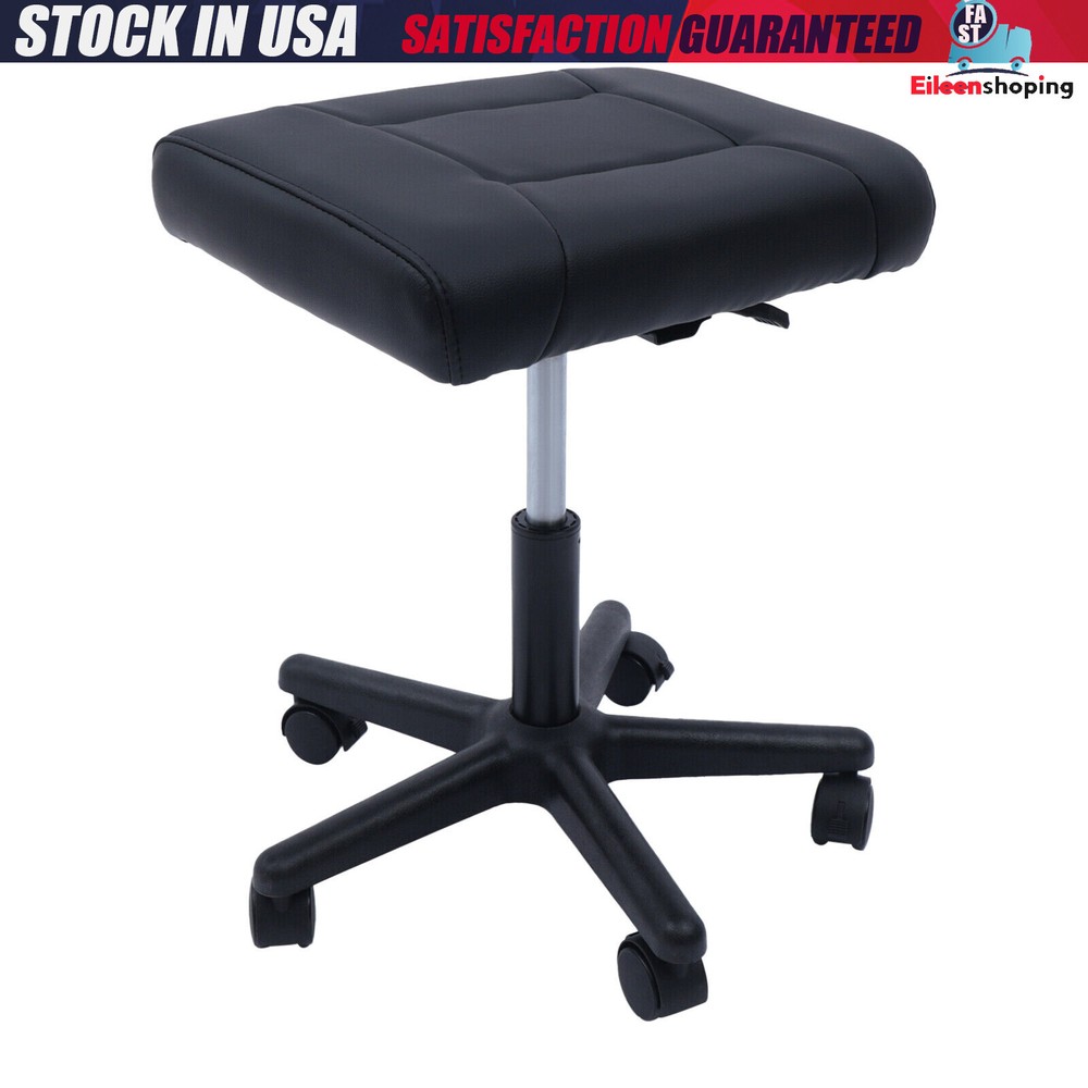 Office Foot Stool with Wheels, Height Adjustable Rolling Leg Rest Adjustable