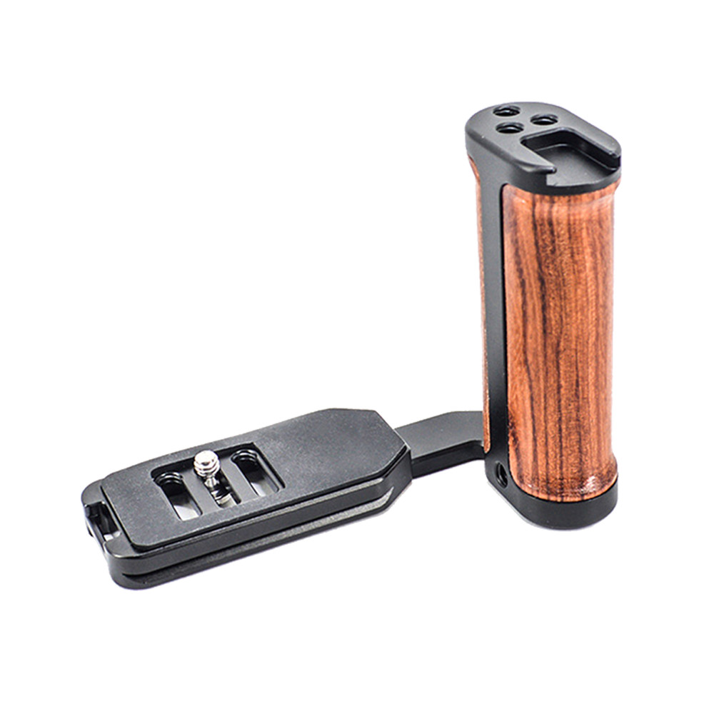 Side Wood Handle Left L-Plate Quick Release Plate Universal Camera Accessory Xb