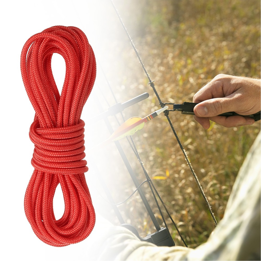 Archery D Loop Rope 10FT Bow String Release Nock Wire Nocking Loop Red