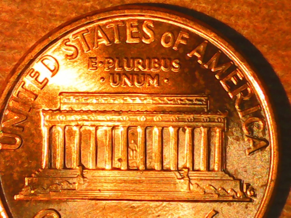 1990 Penny Die Crack Reverse