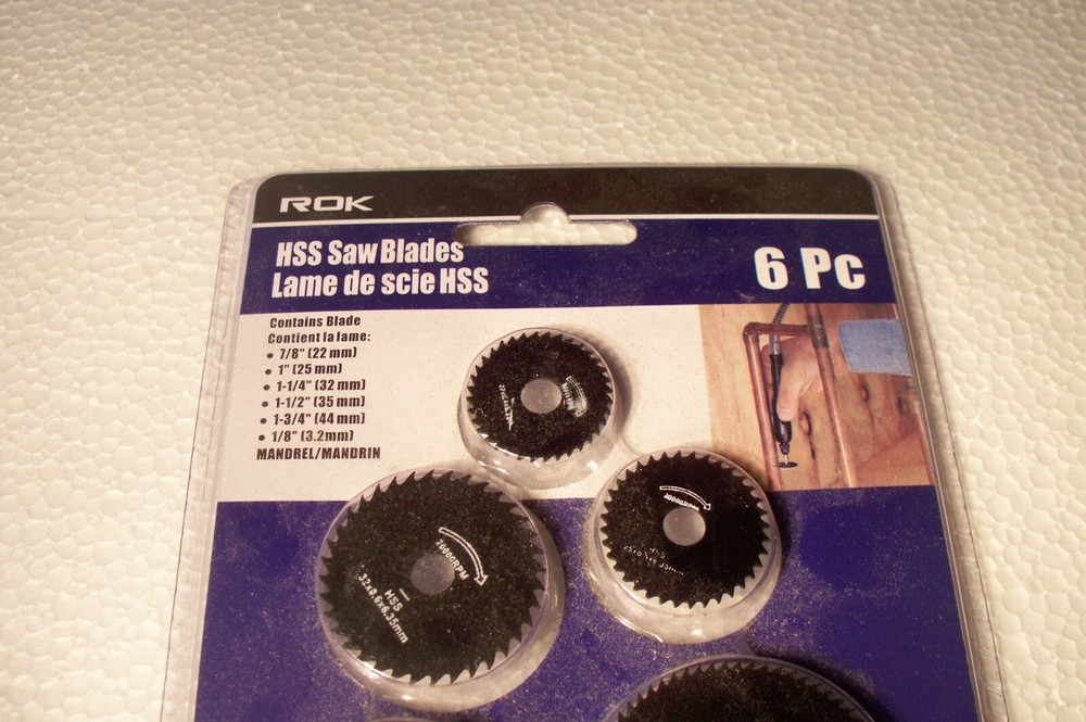 NIP ROK HSS Circular Saw Blades 6 Pc