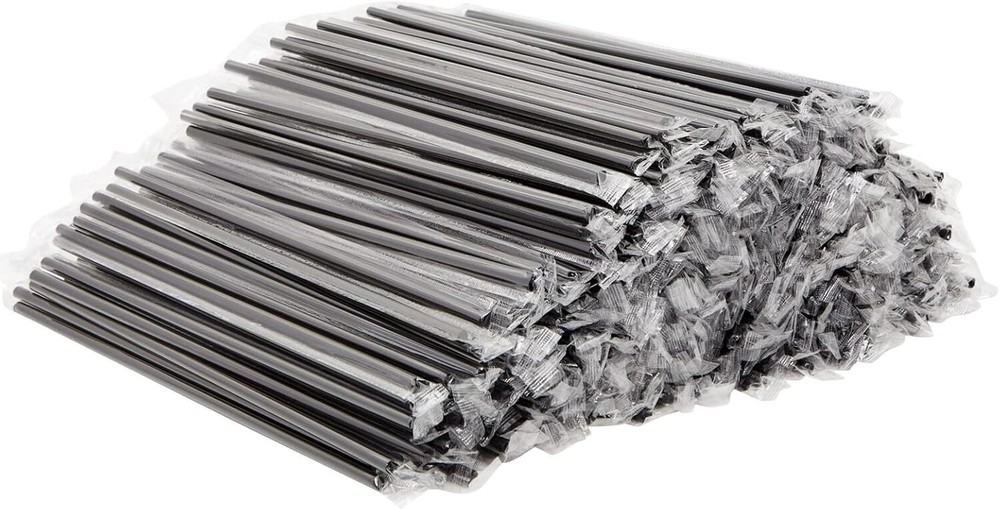 Individually Wrapped Plastic Drinking Straws 10.25 Extra Long 100/200/600 Pack