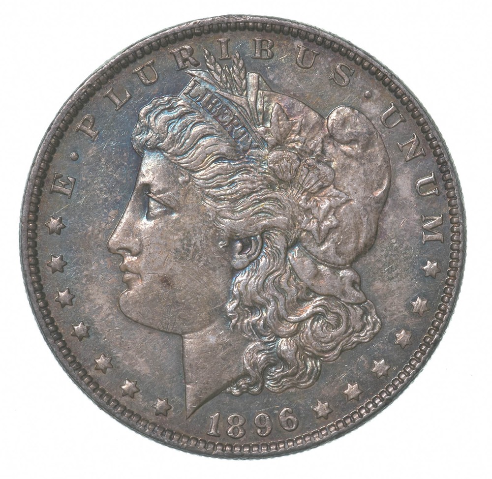 1896 Morgan Silver Dollar Crazy Color *4345