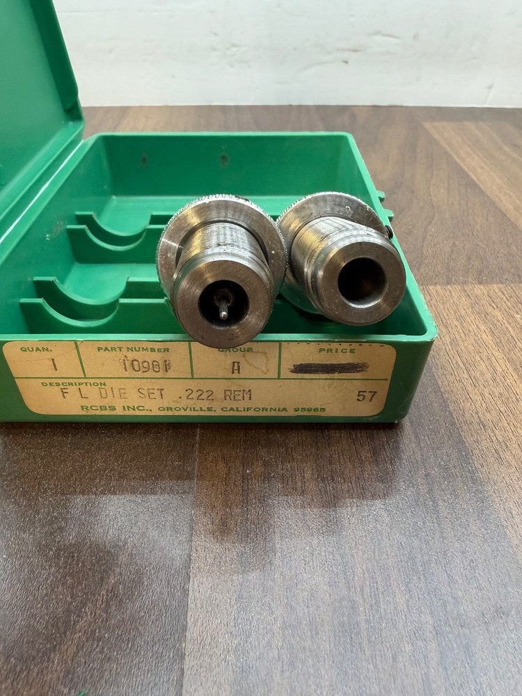 RCBS 222 Remington Reloading 2 Die Set #10901