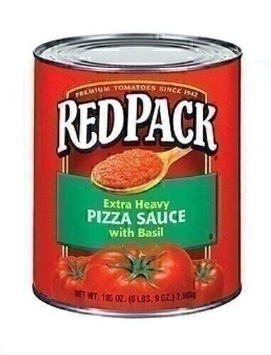 Red pack Pizza Sauce with Basil #10