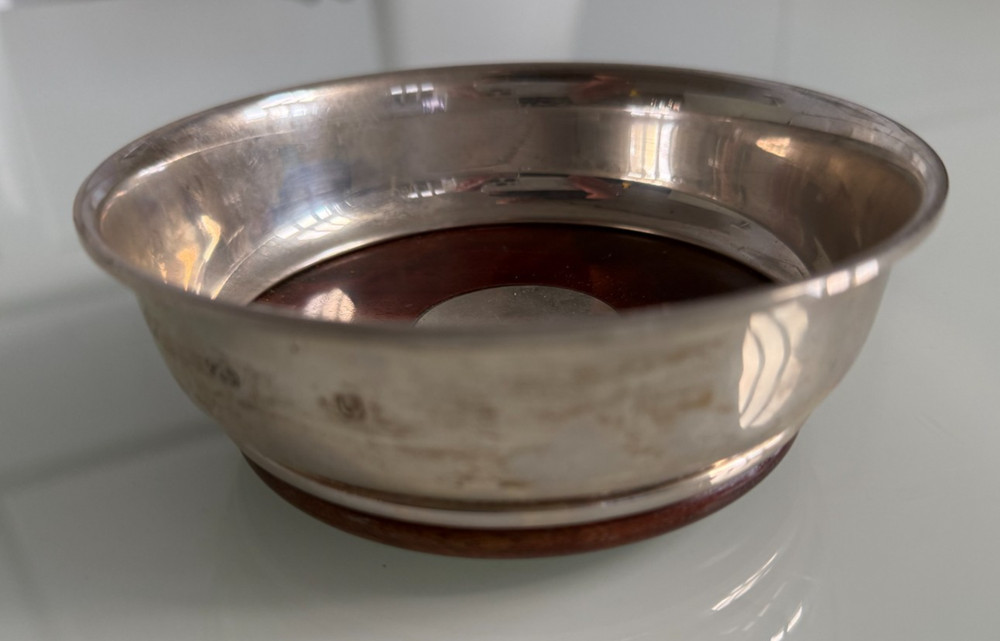Sterling Silver Hallmarked Wine Bottle or Decanter Coaster