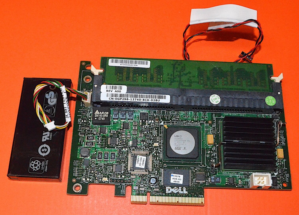 Dell UCP-51 PCI-e SAS Raid Controller With 256MB Cache *Used*