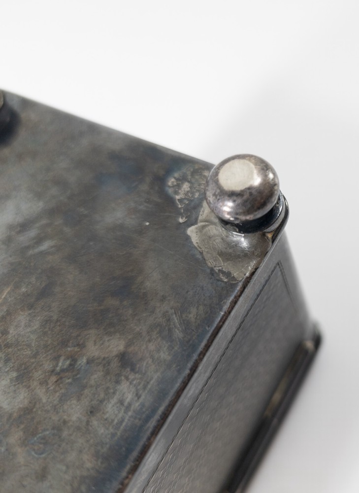 Antique Krupp Berndorf German Silverplate Etrog Sugar Box