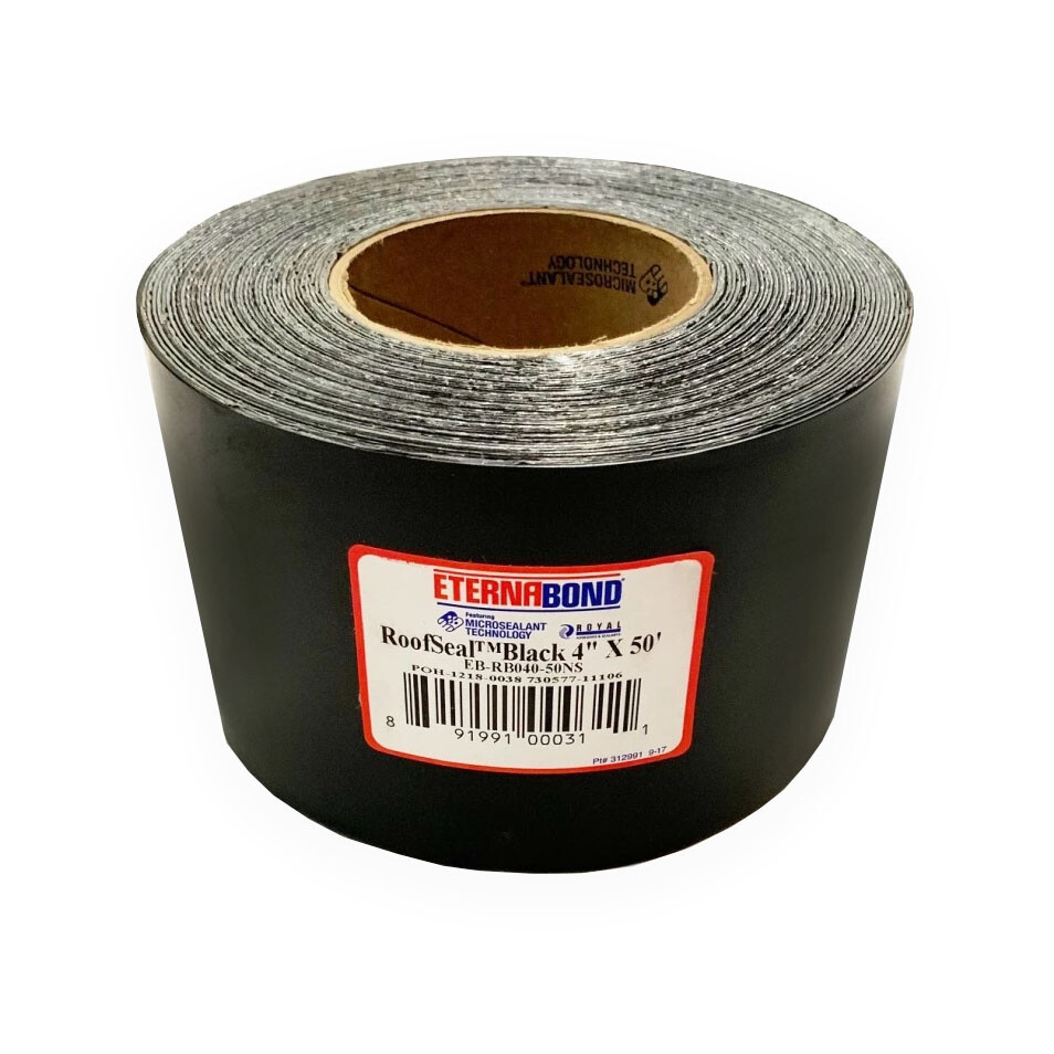 4" x 10 ft Eternabond Roof Leak Repair Tape Patch Seal - BLACK - 10 Feet 10 Foot