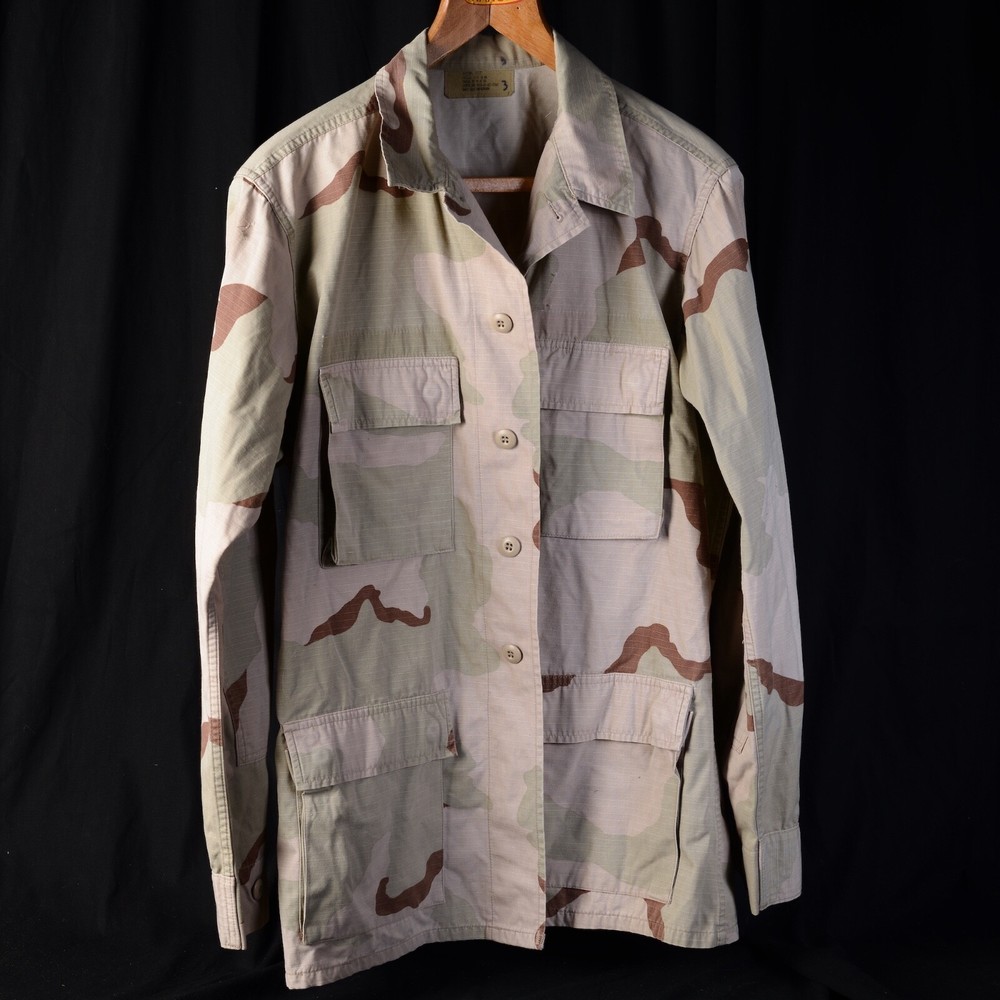 US Army Desert Camouflage Combat Jacket Medium Long