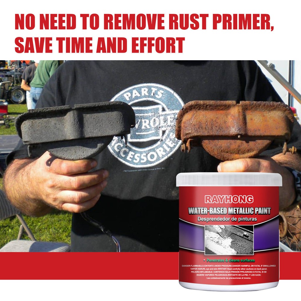 4Pack Car Anti-Rust Chassis Rust Converter Water-Based Primer Metal Rust Remover