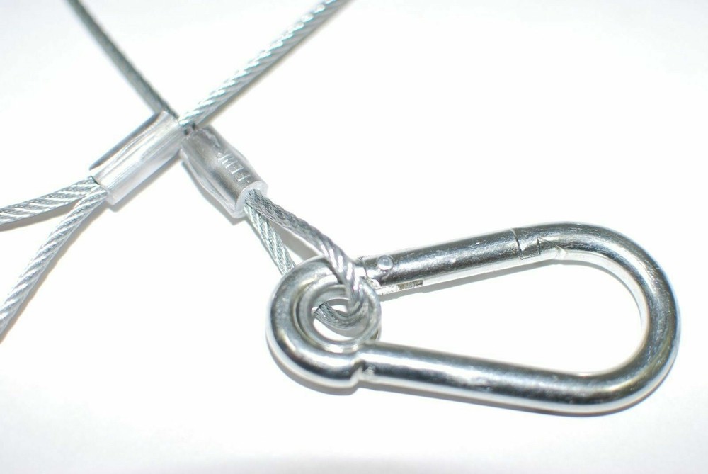 25 Safety Cable Silver 30" dj etc stage lighting aultman