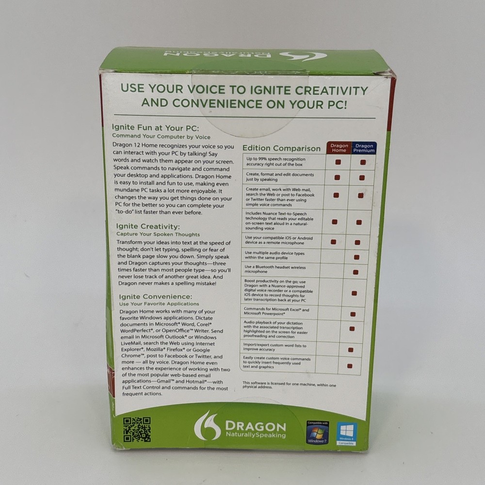 Dragon Naturally Speaking NewHome Edition Speech Recognition Version 12