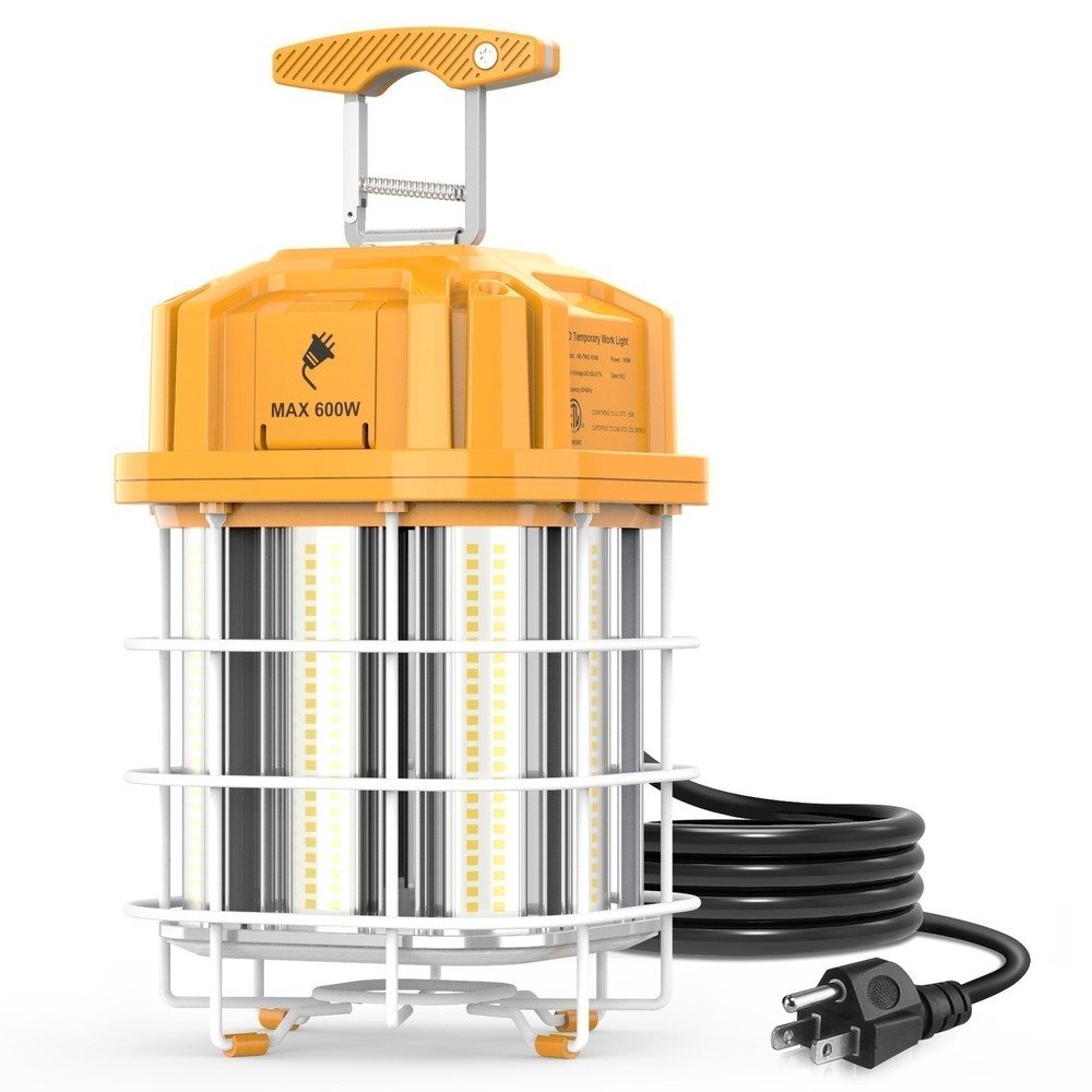 100 Watt LED Temporary Work Light -Linkable & Industrial-Grade for Construction
