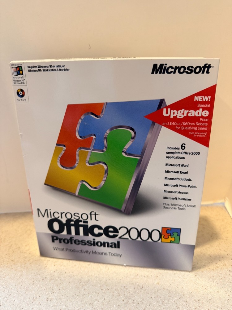 Microsoft Windows 2000 Professional (Upgrade Edition) Sealed in Box **See desc**