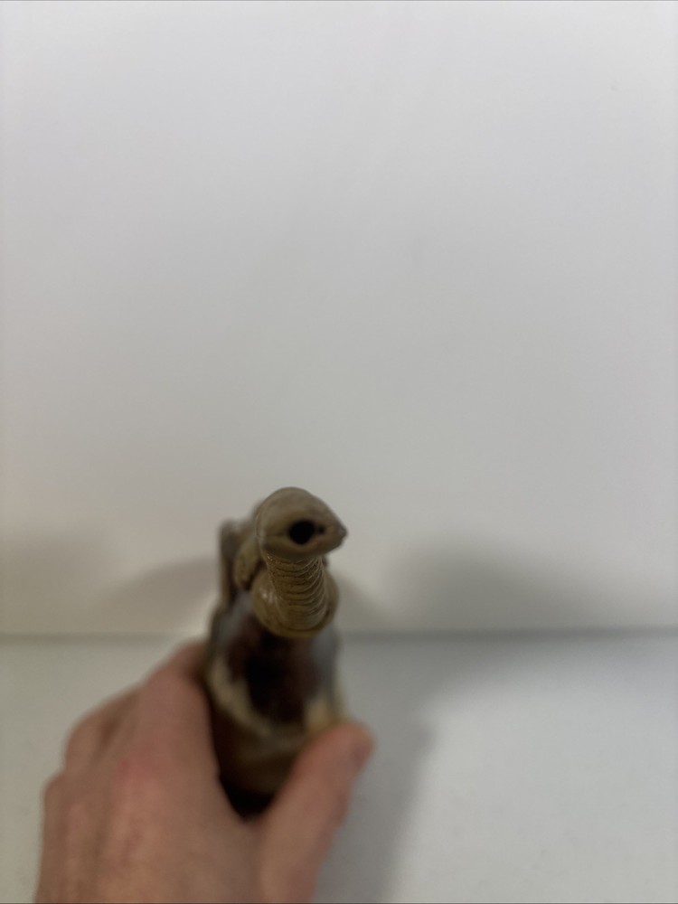 Carved Horn Pipe with Owl