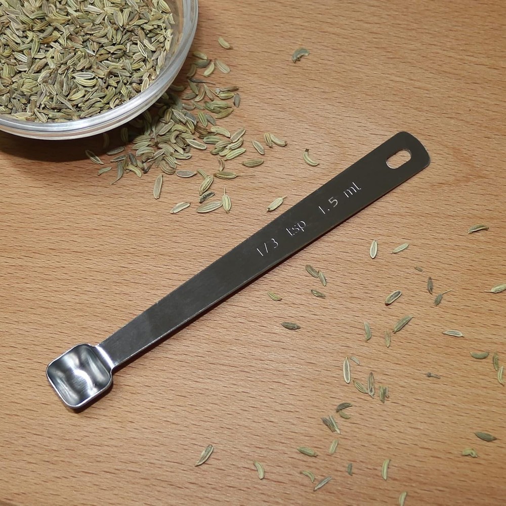 2PCS 1/3 Teaspoon(1/3tsp, 1/10tbsp, 1.5ml) Single Tiny Square Bowl Measuring ...