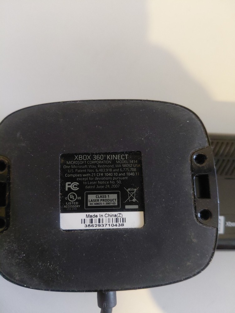 (2) Xbox 360 Kinect Black Model 1414 Sensor Bar