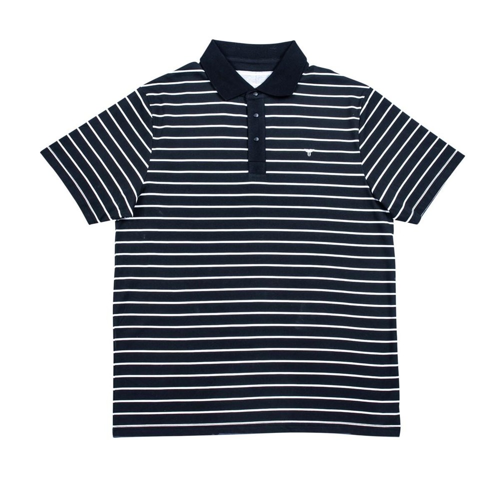 Polo Tee Black/White