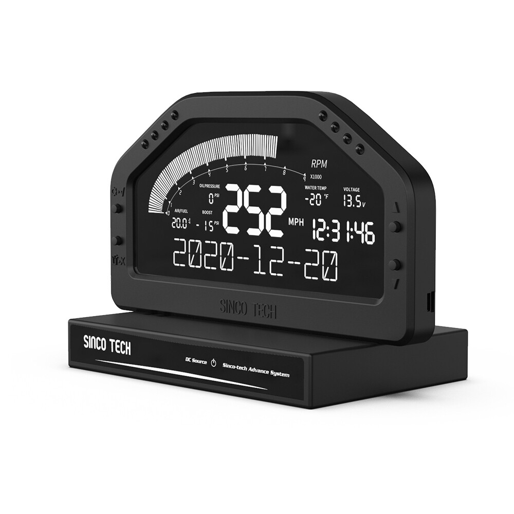 DO922 Sinco Tech Dashboard Sensor KIT Race Display Bluetooth LCD Screen Gauge