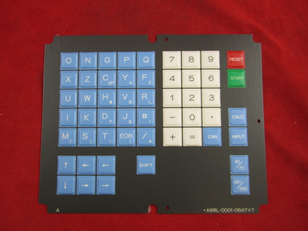 Fanuc A98L-0001-0647#T Key Sheet