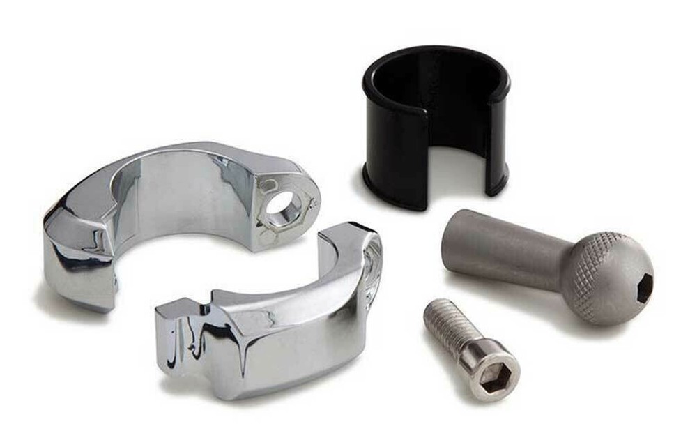 CIRO Drink Holders Chrome 7/8" & 1" Handlebar Mount 50412