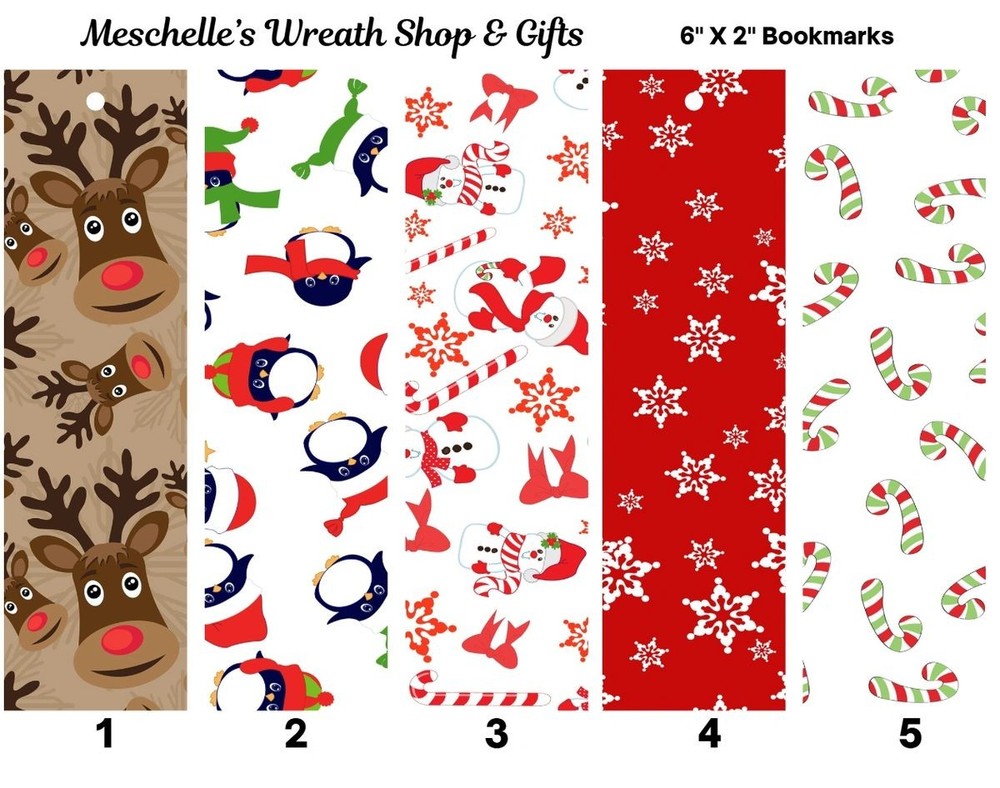 Christmas 3 Themed Bookmarks