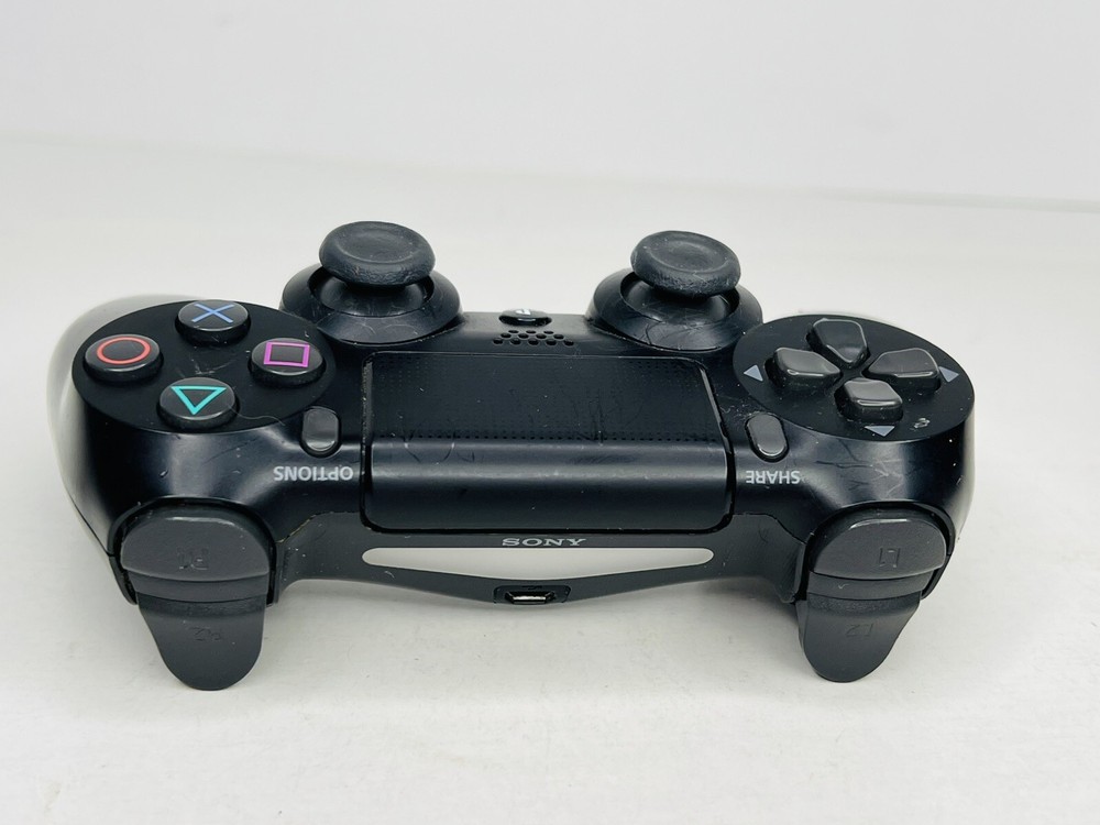 DualShock 4 Wireless Controller for PlayStation 4 Black *UNTESTED* Scratches
