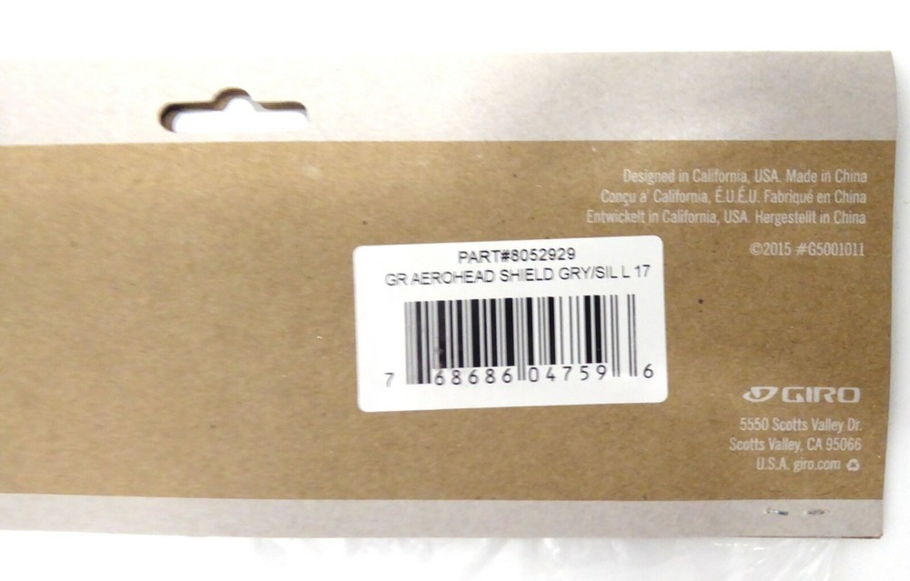 Giro Aerohead Replacement Shield Gray/Silver Flash Large