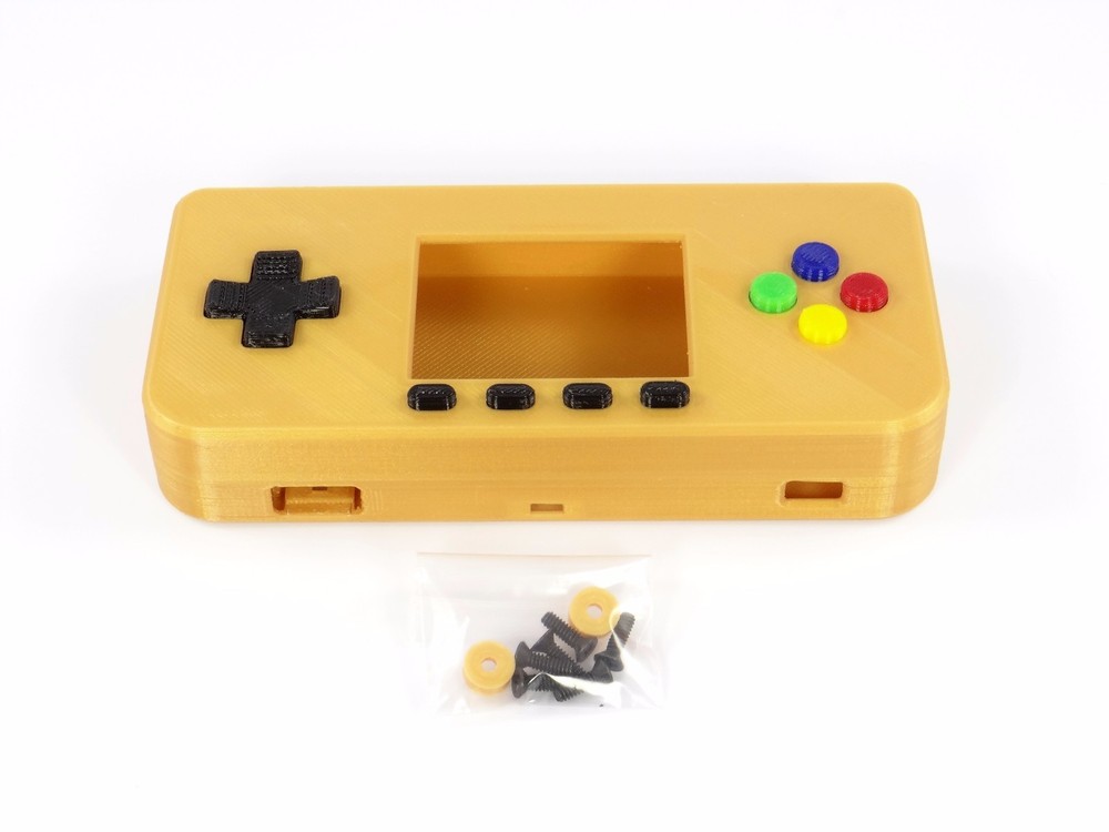 PiGRRL Zero GOLD Game Boy Case Buttons Screws Washers Raspberry Pi Zero Gameboy