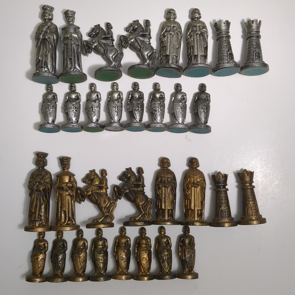Roxy Chess Set Vintage 1970s Medieval Style