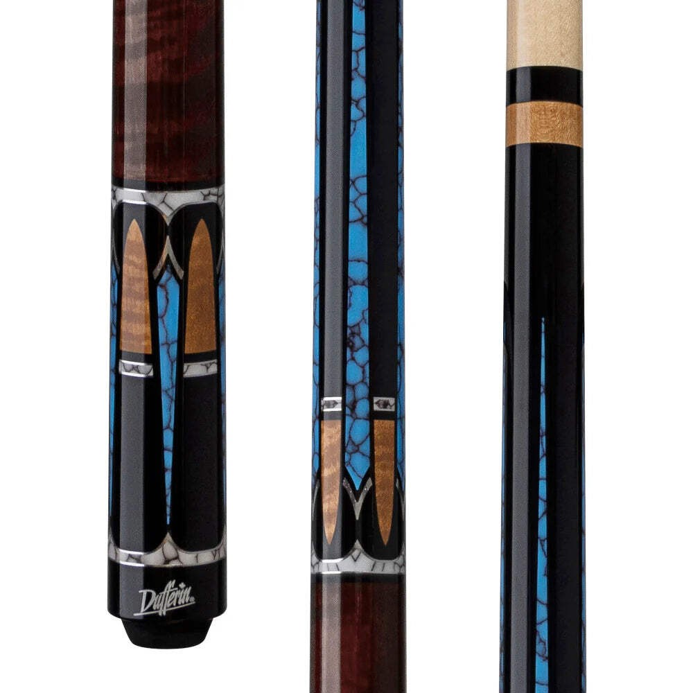 Dufferin D-546 Curly Maple & Blue Stone Pool Cue