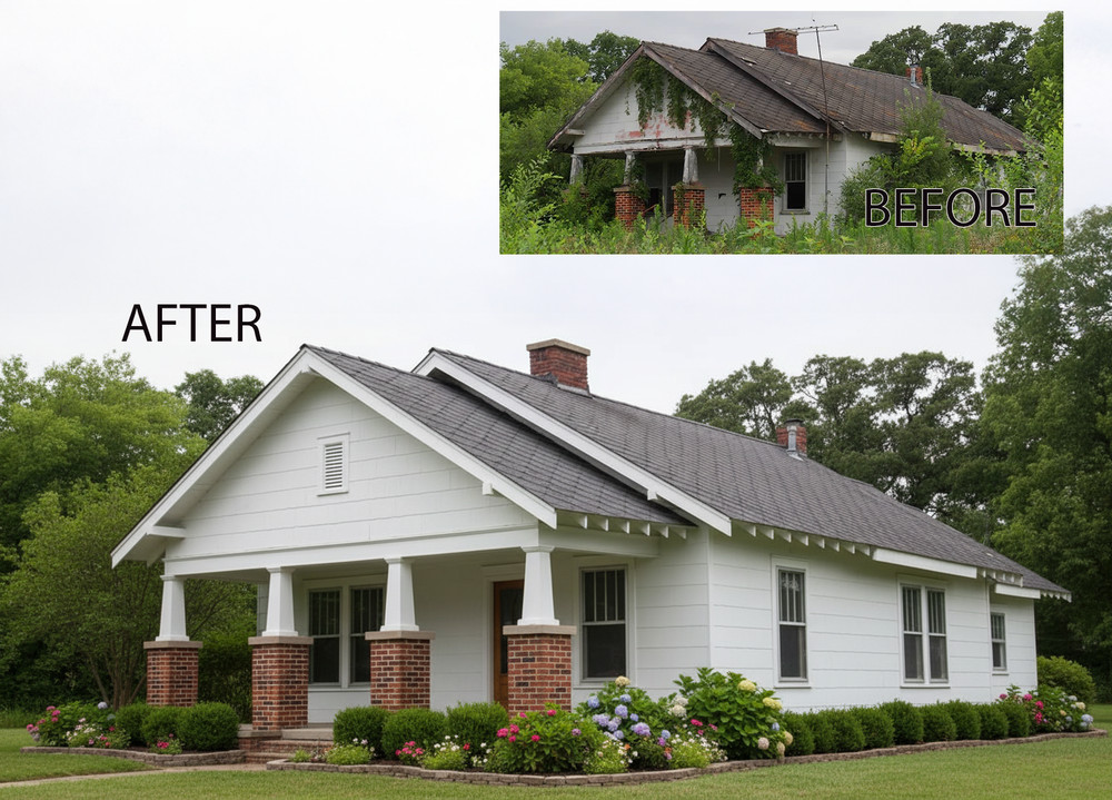 Distressed Property Visualization – Before & After Image Packages for Flippers