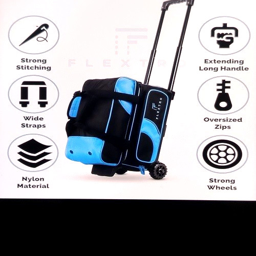 2 Balls Bowling Rolling Bag