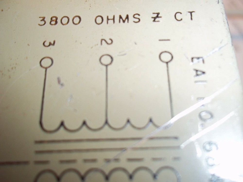 ELECTRONIC ASSOCIATES AUDIO/PULSE TRANSFORMER