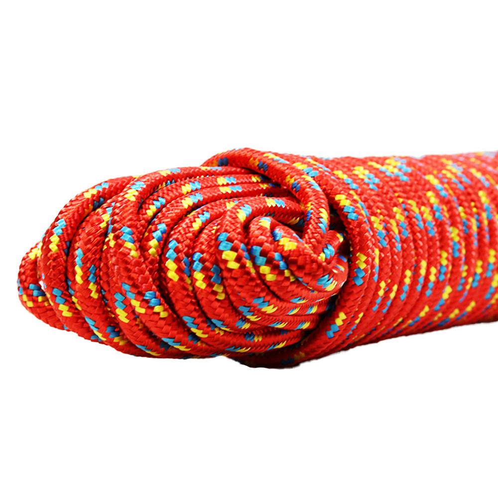 3/8" x 100' Utility Diamond Braided Polypropylene Multi Purpose Rope - BoxerTool