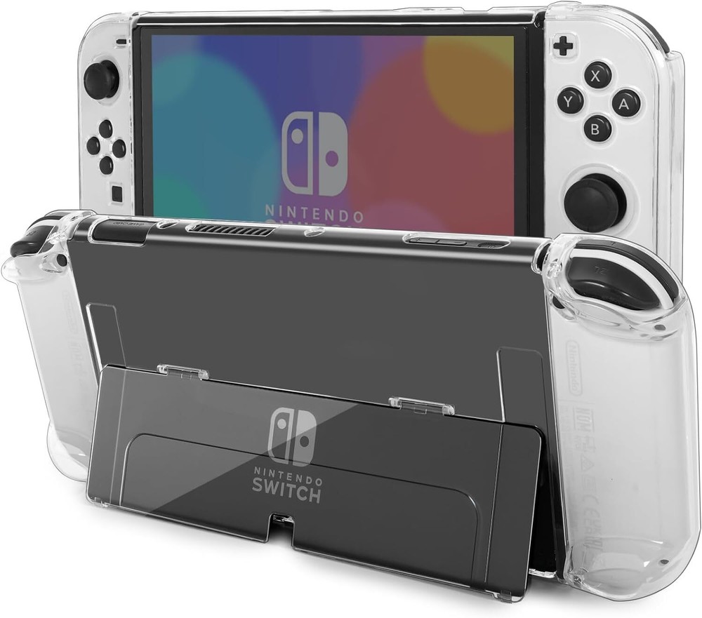 Clear Case for Switch OLED, Comfort Grip Shell