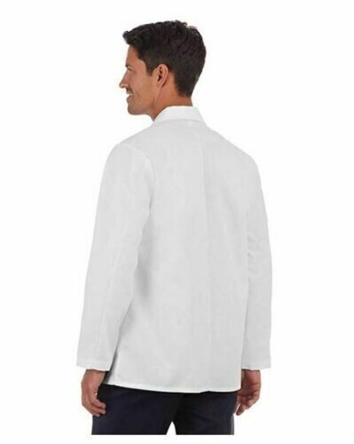NWT MEN'S META FUNDAMENTALS CONSULATION LAB COAT WHITE SZ. 34